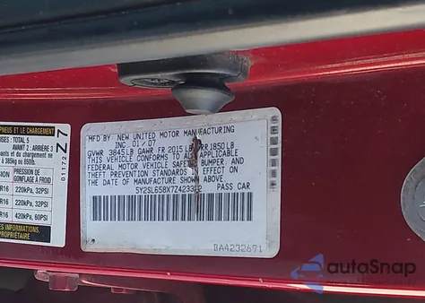 2007 Pontiac Vibe from USA, damaged, VIN 5Y2SL658X7Z423322